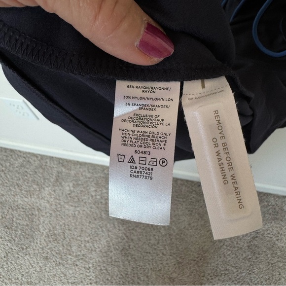 Ann Taylor Navy Wrap dress Size 2 - Picture 5 of 5